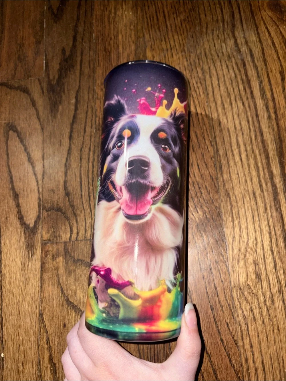 Border Collie Dog Stainless Steel 20 oz Tumbler